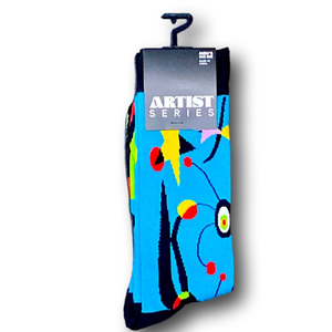 3/$20 Joan Miro "The Garden" Artist Series Funny Novelty Crew Socks - NWT